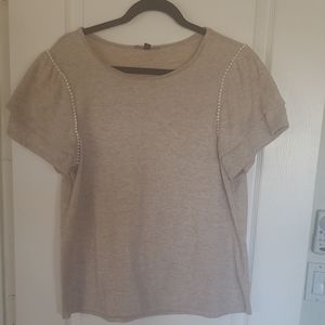Elegant Beige Women's Top